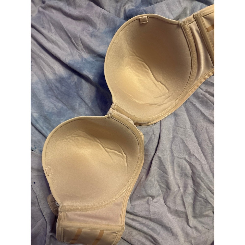 Vanity Fair Full Figure Beige Underwire Strapless Bra, Size 40DD - Picture 5 of 5